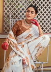 White Special By Kashvi Dull Moss Daily Wear Sarees Wholesale Shop In Surat	